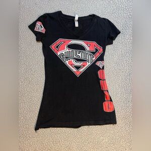 Next Level T Shirt Womens Size Small Ohio State Themed Black And Red